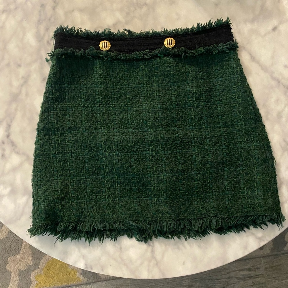 ZARA green skirt